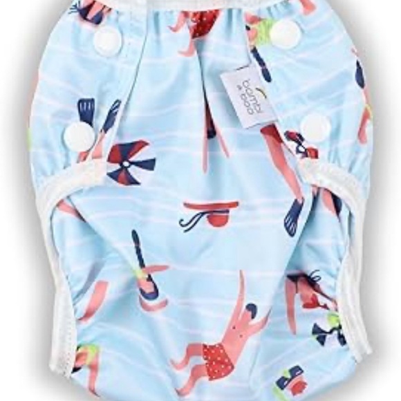 Bambi & Boo-Reusable baby Swim Diapers, 1 Pack (S & L), 10-40 lbs. open bag. New - Picture 2 of 10